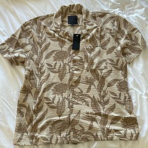 Brand new Hawaiian print searsucker material